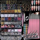 BRAND NEW 4 Boxes Nail Charms and Gems and Tool Set BRAND NEW 4 Boxes Nail Charms and Gems and Tool Set