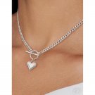 Necklace for Women Silver Plated Trendy Heart Choker Hypoallergenic Necklace for Women Silver Plated Trendy Heart Choker Hypoallergenic
