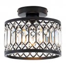 Crystal Ceiling Light Fixture, Modern Semi Flush Mount Ceiling Light Crystal Ceiling Light Fixture, Modern Semi Flush Mount Ceiling Light