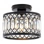 Crystal Ceiling Light Fixture, Modern Semi Flush Mount Ceiling Light