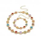 Y2K Boho Colorful Rhinestone Choker Necklace Women NOT DAMAGED OR BROKEN Y2K Boho Colorful Rhinestone Choker Necklace Women NOT DAMAGED OR BROKEN