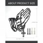 BRAND NEW Prayer Hand Black Wall Christian Wall Decor 11.3''x13'' / 28.7x33cm