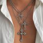 Gothic Layered Cross Necklace Set NOT BROKEN NOT DAMAGED