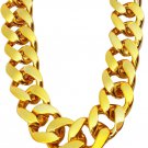 Men'S Big Gold Chain Necklace: Fake Chunky Gold Chain NOT DAMAGED/NOT BROKEN