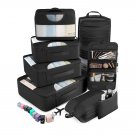 Travel Packing Cubes and Toiletry Bag Set - Black Travel Packing Cubes and Toiletry Bag Set - Black
