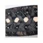 Black Lace Fingerless Opera Gloves with Ribbon Lacing