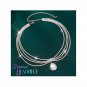 Rhinestone Multi-Row Silver Headpiece with Center Teardrop