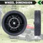 4 Pack HRN216 2 Rear Wheels Replace for 42710-VR8-N00ZA and 2 Front Wheels Replace
