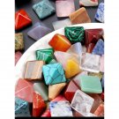 30 Pcs Mixed Gemstone Pyramid Stone Set - Multicolor 30 Pcs Mixed Gemstone Pyramid Stone Set - Multicolor