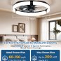 Ceiling Fans with Lights and Remote 20 Inch, 3200LM LED & 6-Speed Fan