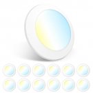 12 Pack 5/6 Inch LED Disk Lights, Dimmable Flush Mount Ceiling/Recessed Disc Lights 12 Pack 5/6 Inch LED Disk Lights, Dimmable Flush Mount Ceiling/Recessed Disc Lights