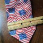 Steven Harris Handmade American Flag Patriotic 100% Polyester Men's Necktie