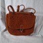 A New Day BROWN fuzzy teddy Mini Crossbody Bag GOLD Hardware Perfect Autumn Bag