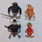 VTG 1992 Kenner Capitol Critters Max Moze Kid Ratso Lot of 4 Squash Em Action