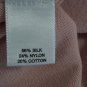 Ann Taylor Silk Blend Knit Sweater Womens Medium Pink Boatneck Button Cuff