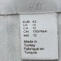 H&M Embroidered Boho Peasant Blouse White V-Neck Tunic Size 12 Clean Girl