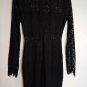 Lulus Black Lace Long Sleeve Mock Neck Bodycon Mini Dress Size Small Whimsigoth