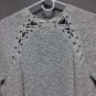 American Eagle Cream Lace Up Back Cardigan Sweater Small Boho Longline Pockets