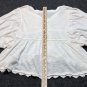 NWT Clover + Scout Floral Cold Shoulder Top Size L Cream Boho Cottagecore Blouse
