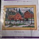 Everlasting Love "Snowy Day" Stamped Cross Stitch Kit F764
