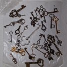 33PCS Vintage Skeleton Keys, Antique Look Charms for DIY Jewelry & Crafts