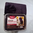 BHG Oversized Royal Lux Plush Sherpa Throw, 60" x 70" Purple Majesty NWT Hygge