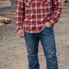 Paul Hamilton Heated Flannel Shirt Jacket Mens L Snap Button Insulated Shacket