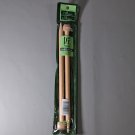 Clover Takumi Bamboo Single Point Knitting Needles No. 15 (10.0mm) 9"