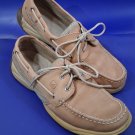 Sperry Top Sider Womens 9.5 Brown Leather Boat Shoes Loafers Slip On Comfort