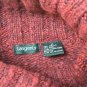 Tangents Red Fair Isle Turtleneck Sweater Womens Vintage Cozy Winter Knit Sz M