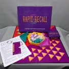Vintage 1990 Rapid Recall Board Game R&R Games Complete 90s Party Trivia
