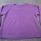 Croft & Barrow Women’s Cable Knit Yoke Sweater 2X Purple Plum Cozy Pullover Cozy