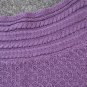 Croft & Barrow Women’s Cable Knit Yoke Sweater 2X Purple Plum Cozy Pullover Cozy
