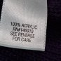 Croft & Barrow Women’s Cable Knit Yoke Sweater 2X Purple Plum Cozy Pullover Cozy