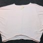 Francescas Light Pink Dolman Sleeve Knit Sweater Top Lagenlook Size M NWT