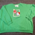 NUTCRACKER Christmas Sweatshirt Embroidered Holiday Crewneck Pullover  Size 2X