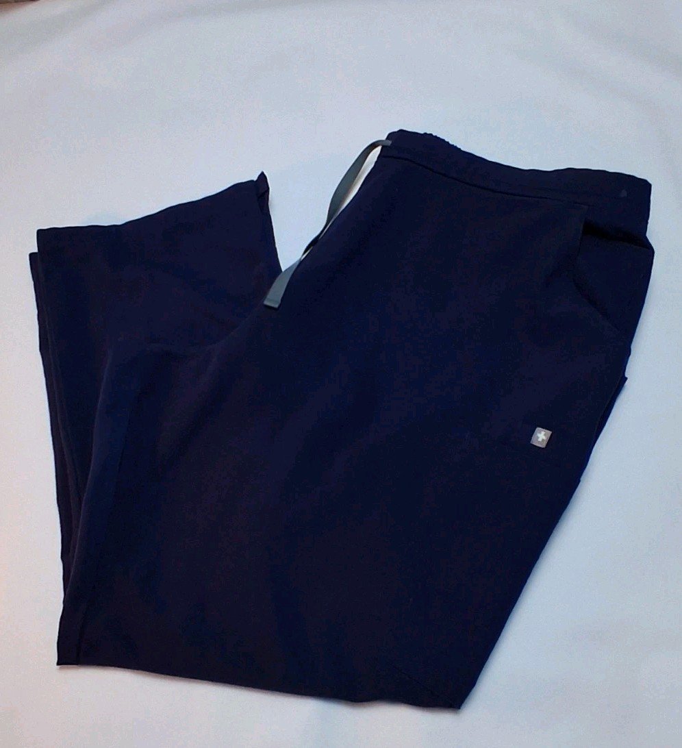FIGS Technical Collection Kade Cargo Scrub Pants Womens XXL Navy Blue