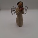 Willow Tree Angel of the Heart 8” Figurine Holding Red Heart Vintage Retired