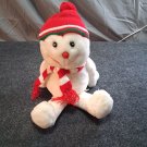 SNOWBOY  1999 Ty Beanie Buddy Christmas Snowman 15"'