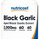 Nutricost Black Garlic (2,000 mg Equivalent) 60 Capsules - Aged Black Garlic