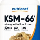 Nutricost KSM-66 Ashwagandha Root Extract 600mg, 60 Vegetarian Caps