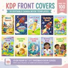 KDP Front Covers 10 Editable Canva Book Templates