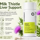 OXYENERGY Milk Thistle Liver Support Supplement 300mg 80% Silymarin 90 Capsules