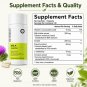 OXYENERGY Milk Thistle Liver Support Supplement 300mg 80% Silymarin 90 Capsules