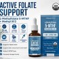 Triquetra L-Methylfolate 5-MTHF Liquid Drops, Methyl B12, Berry Flavor 1 fl oz