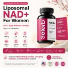 NAD+ for Women Supplement 1000mg NR CoQ10 Resveratrol 90 Capsules