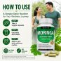 Moringa Oleifera Capsules 1200mg Leaf Supplement Vegan Non-GMO 90 Count
