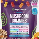 Drops of Nature Mushroom Gummies – Ashwagandha, Lion's Mane – 80ct Drops of Nature Mushroom Gummies – Ashwagandha, Lion's Mane – 80ct