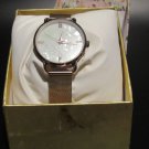 Rose Gold Mesh Watch | Mother of Pearl Face & Gemstone Accents | w/ Box