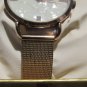 Rose Gold Mesh Watch | Mother of Pearl Face & Gemstone Accents | w/ Box